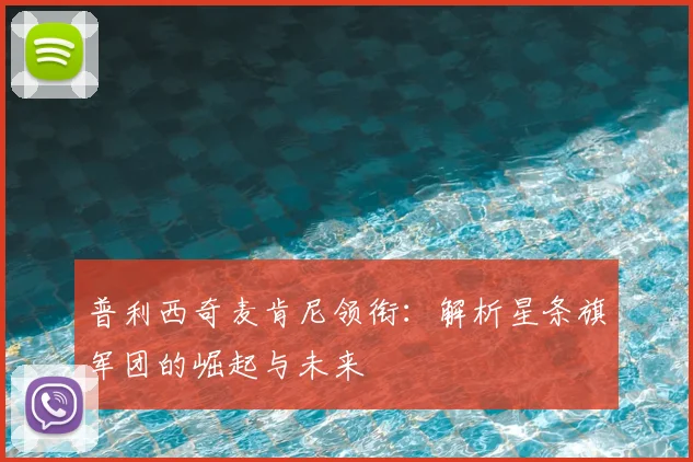 普利西奇麦肯尼领衔:解析星条旗军团的崛起与未来