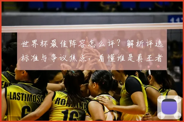 世界杯最佳阵容怎么评?解析评选标准与争议焦点,看懂谁是真王者